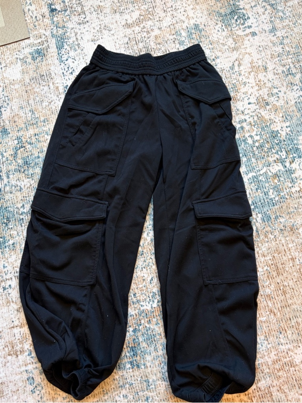 Democracy Black Elastic Waist Pull-On Pants